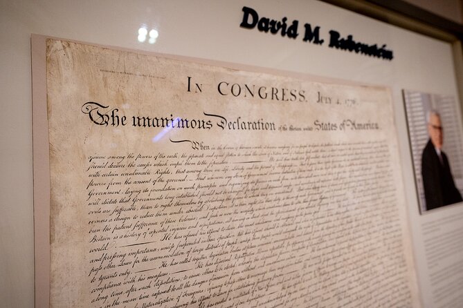 America’s 250th VIP Tour: Archives, Portraits & History 6 ppl Max - Key highlights
