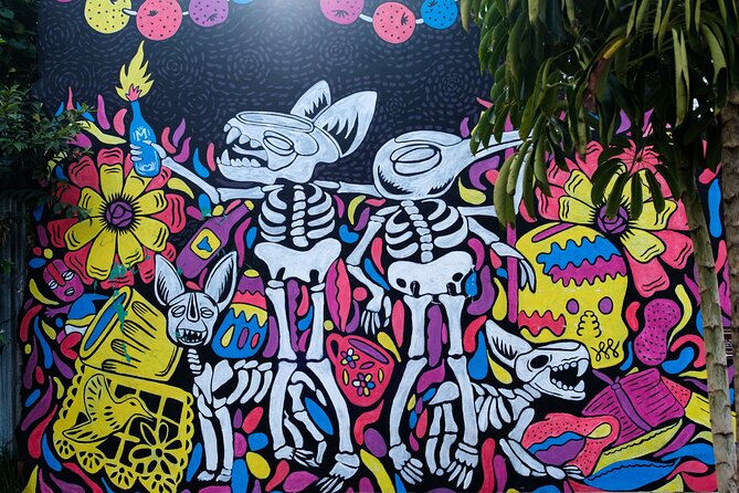 Art walk & Cacao delight - Stop 1 in Oaxaca: hidden streets, murals, and a hands-on print demo