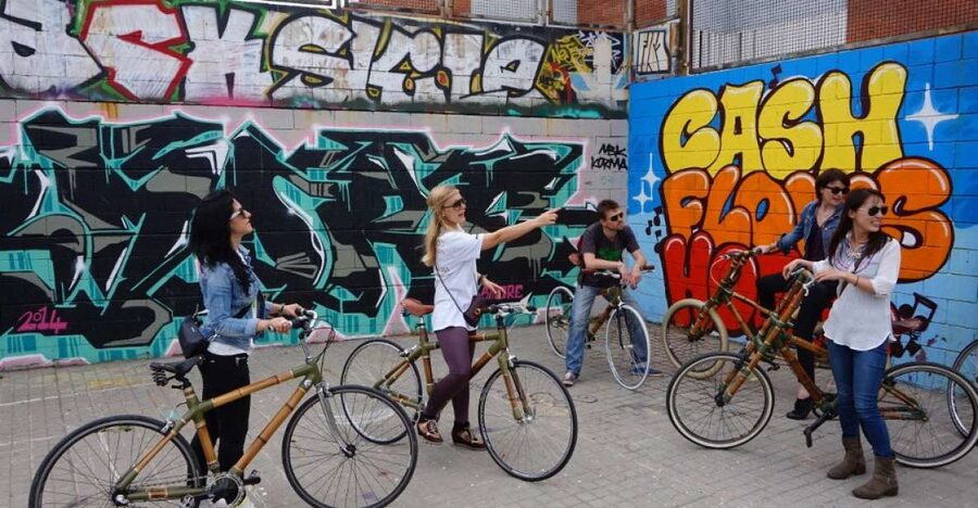 Barcelona: 3.5-Hour Street Art Tour by Bamboo Bike - From the meeting point to the street art districts: how the route plays out