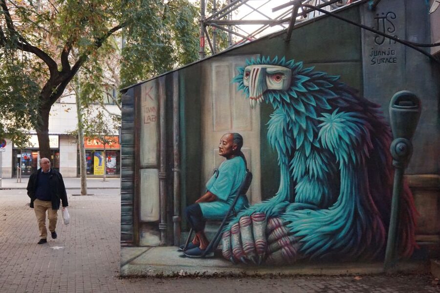 Barcelona: Raval Street Art and Graffiti Walking Tour - Starting in Jardins Talia: getting your bearings fast on foot