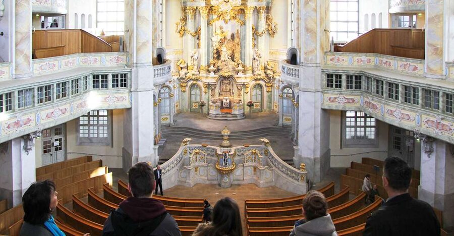 Dresden: Church of Our Lady Guided Tour of Gallery - The Frauenkirche rebuild story that actually makes sense