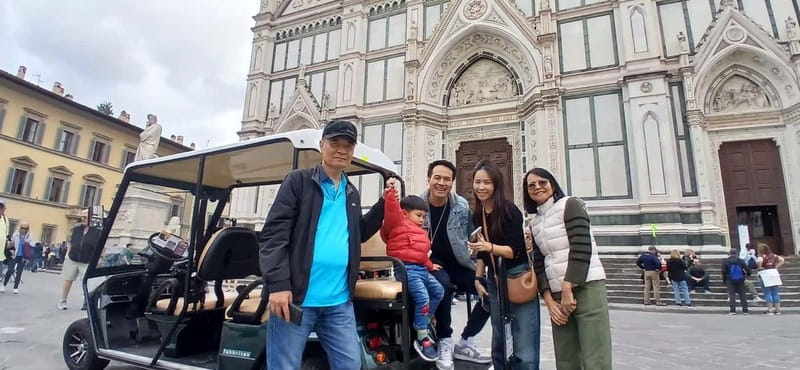 Florence to Fiesole golf cart tour:History & Panoramic views - Fiesole arrival: the easy part where the views do the heavy lifting