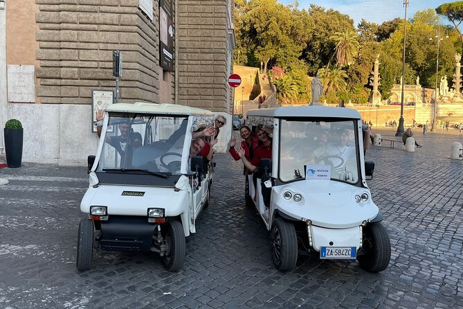 German Golfcart Tour - Spanish Steps with a viewpoint angle from Trinita del Monti