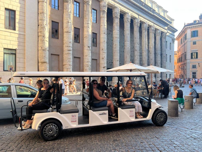 Golf Cart Tour of Rome: 3h with local guide and Gelato - Pantheon and Trevi Fountain: where a short stop can still land