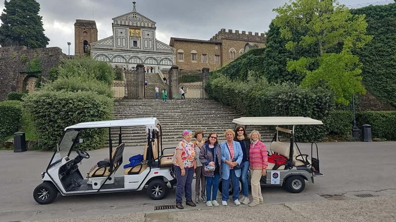 Golf cart tour of the hills of Florence and Piazza Michelangelo - Why a private electric golf cart fits Florence hills