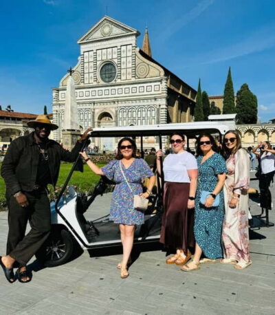 Golf cart tour of the hills of Florence and Piazza Michelangelo - Piazza Torquato Tasso: the hill loop starts with an easy orientation