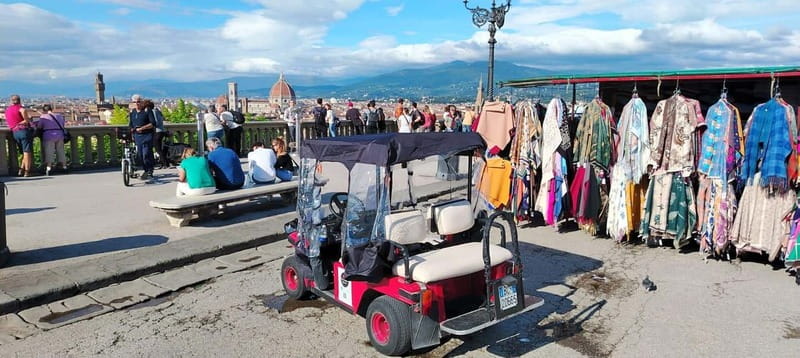 Golf cart tour of the hills of Florence and Piazza Michelangelo - Audio guide + driver commentary: how the tour really teaches