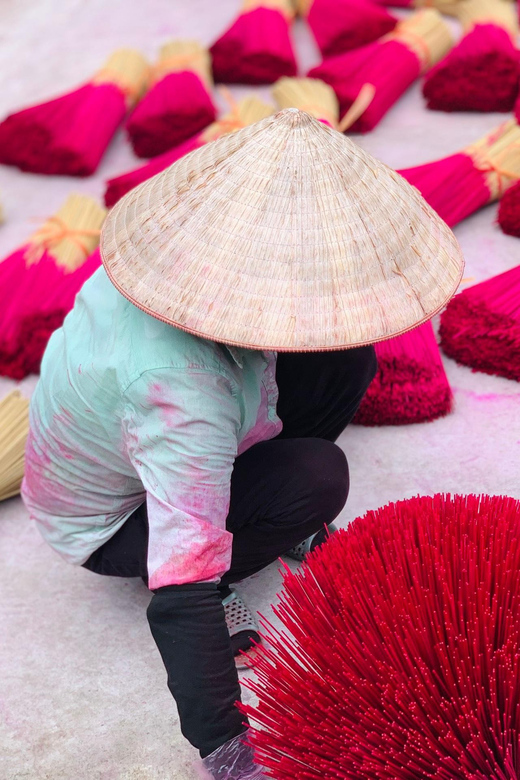 Hanoi's Artisan Trail Incense, Hat Making & Lacquer Art Tour - Key highlights you should care about