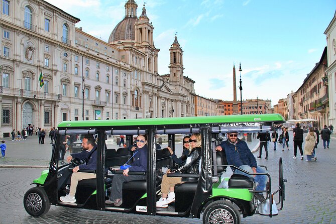 Highlights of Rome: Golf Cart Tour with Artisanal Gelato Tasting - Small-group cart time: what max 7 means for your day