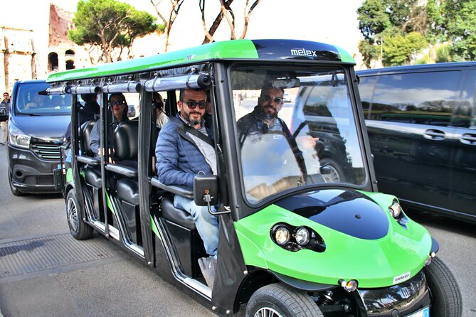 Highlights of Rome: Golf Cart Tour with Artisanal Gelato Tasting - Stop 1: Colosseum (outside) and how to plan without entry