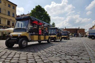 Kazimierz, Jewish Ghetto, Schindler's List story - Golf Cart Tour - Entering the Former Jewish Quarter: synagogues, cemeteries, and names that stick