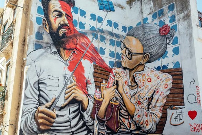 Kickstart Street Art Tour in Lisbon - Stop 1: Shepard Fairey x Vhils, then Add Fuel