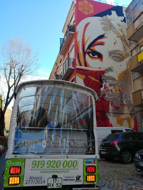 Lisbon Street Art by Tuk Tuk : Graffiti & Murals Discovery - Riding Lisbon’s street art trail without killing your legs