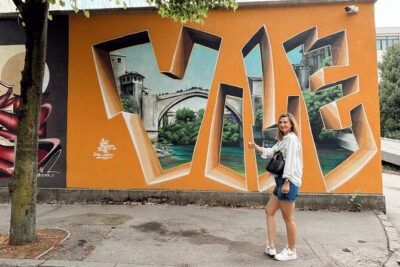 Mostar Street Art & Graffiti Tour - Stop 1: Hotel Neretva and the beauty of restored ruins