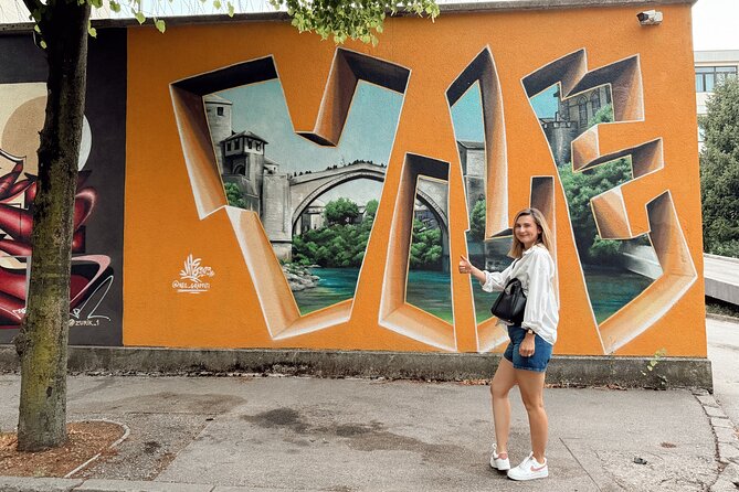 Mostar Street Art & Graffiti Tour - Stop 1: Hotel Neretva and the beauty of restored ruins