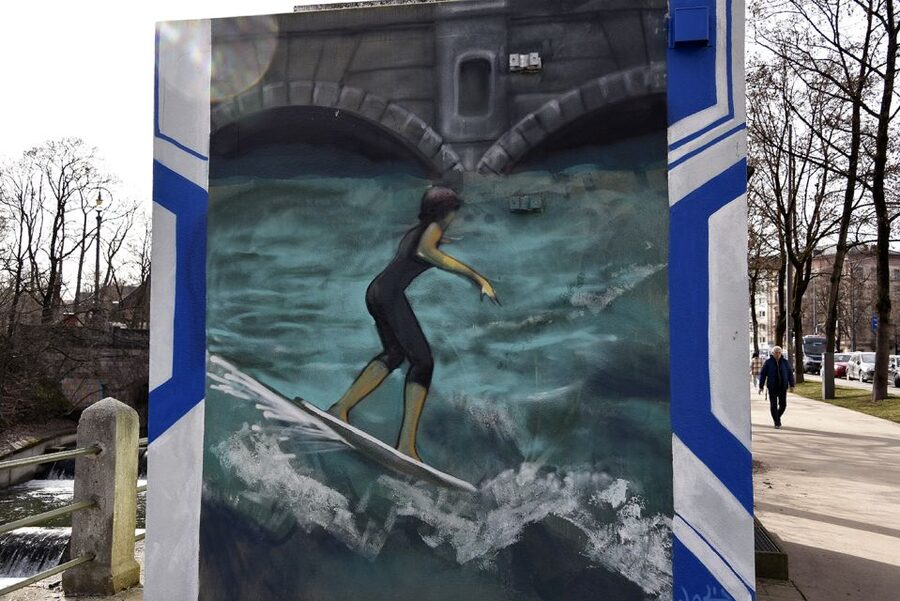 Munich: Street Art Bike Tour - Riding the Isar river: art you can track as you move