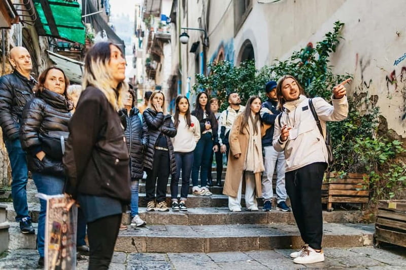 Naples: Spanish Quarters Folk Street Art w/ Sweets Tasting - Starting at Piazzetta Matilde Serao: the “how to see this place” moment
