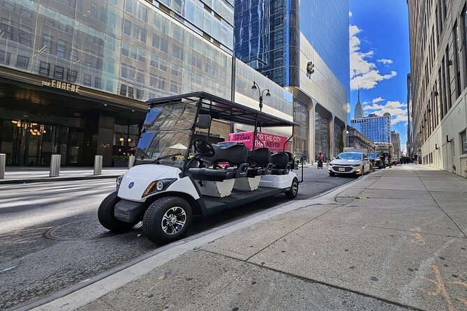 NYC: New York History & Landmarks Guided City Tour by E-Cart - Empire State photo stop: stunning views, but tickets are your job