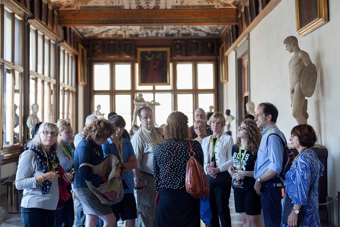One Day Walking Tour with Accademia & Uffizi Gallery in Florence - Listening in the crowd: earphones and a licensed guide