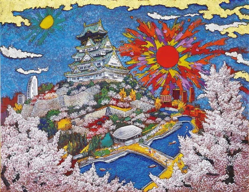 Osaka: Koji Kinutani Tenku Art Museum Entry Ticket - The giant 3D round screen: paintings that move like music