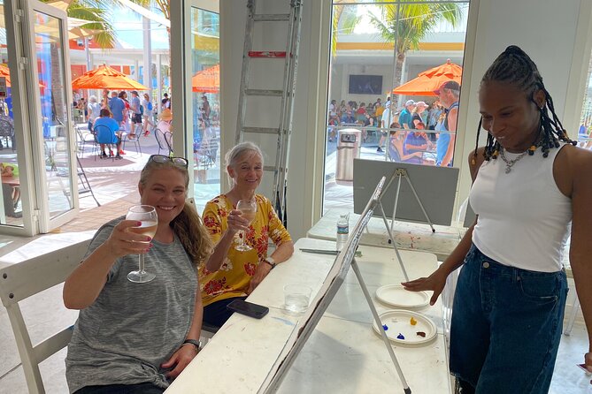 Paint and Sip at the Gallery and Wine Bar - Price and Value for a Cruise-Day Creative Break