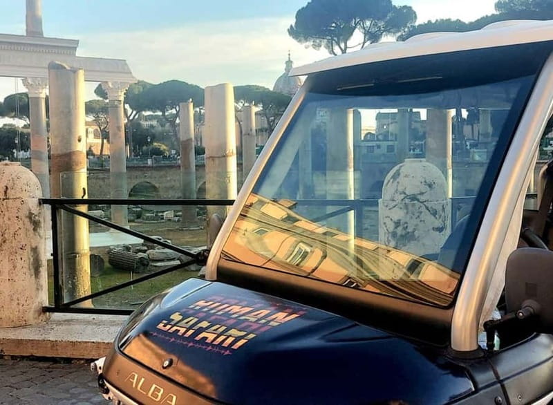 Panoramic Golf Cart Tour of Rome with a Private Guide - Wine and food tasting stop: a 15-minute palate pause