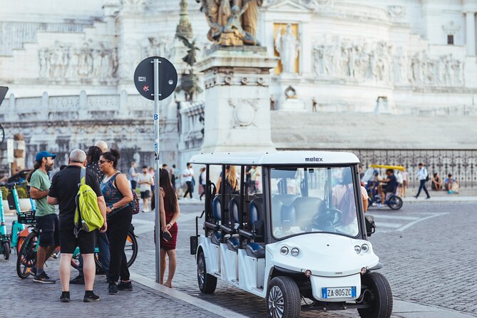 Private Evening Golf Cart Tour of Rome with Aperitivo - Aperitivo on the route: prosecco, craft beer, and snack bites