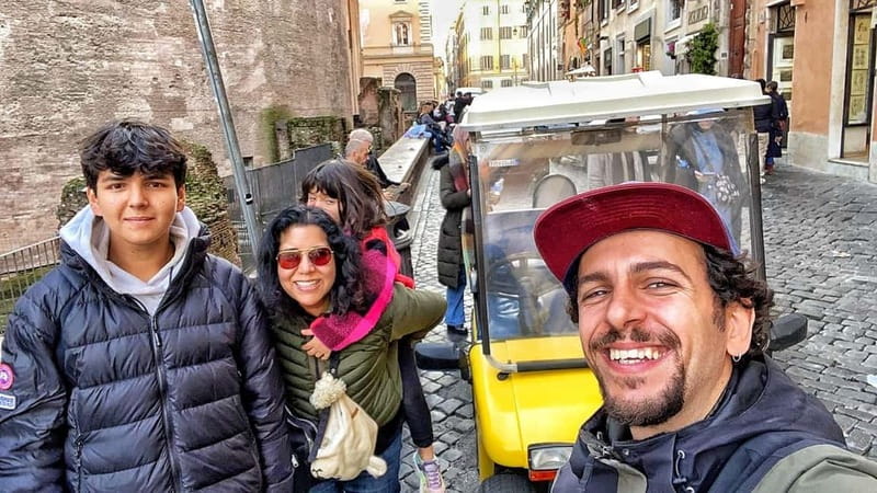 Private Golf Cart Tour with Roman and Gelato (more options) - Colosseum area: more than a photo, even when you’re outside
