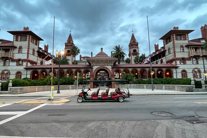Private Golf Cart Tours, LLC in St. Augustine - Stop-by-stop: Henry Flagler and the Ponce de Leon Hotel story at Flagler College