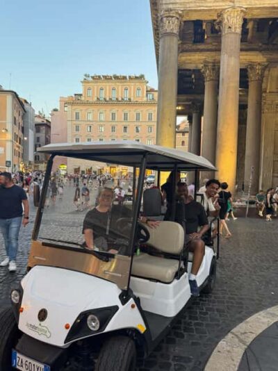 Rome: 3-Hour Private Golf Cart Tour with Culinary Tasting Included - Hotel pickup and the flow of a smooth 3-hour plan