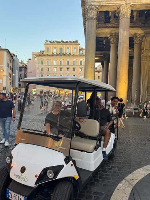 Rome: 3-Hour Private Golf Cart Tour with Culinary Tasting Included - Hotel pickup and the flow of a smooth 3-hour plan