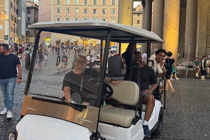 Rome : 3h Private Golf Cart Tour with Culinary Tasting - Trevi Fountain: Longest Stop, Iconic Photos, and a Walk Through the Alleys