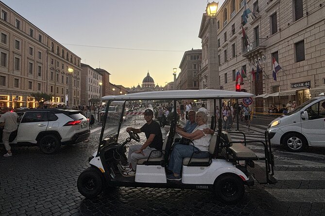 Rome : 3h Private Golf Cart Tour with Culinary Tasting - Trinita dei Monti, Piazza del Popolo, and the Spanish Steps From the Right Angles