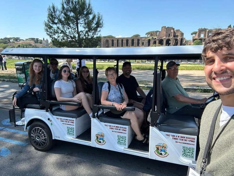 Rome: 4 Hour Electric Golf Cart Tour with Hotel Pickup - Getting started: hotel pickup, Trastevere office, and the earphone intro