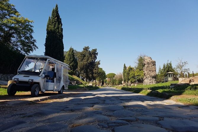 Rome: Appian Way & Catacombs Golf Cart Tour - Shared|Small groups - Riding the Appian Way Without Tiring Your Feet