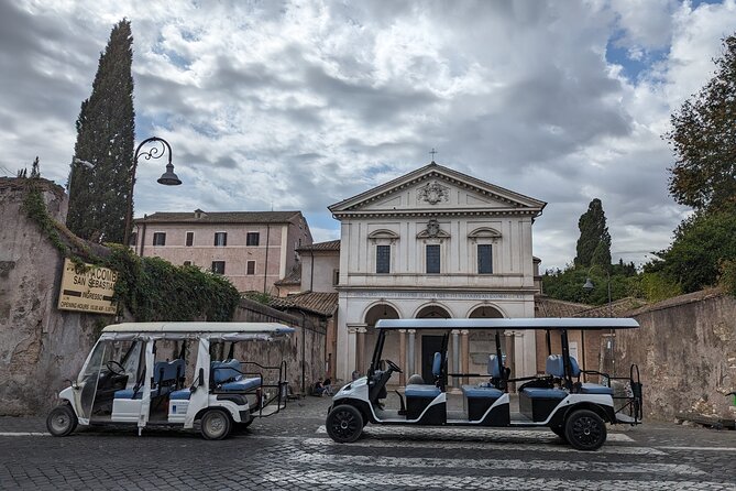 Rome: Appian Way & Catacombs Golf Cart Tour - Shared|Small groups - Stop Four: The Cecilia Metella Hilltop View and Caetani Castle Area