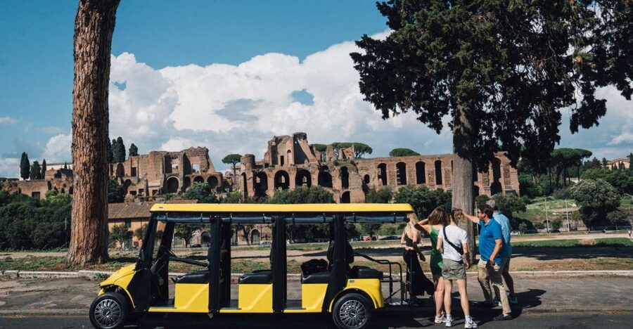 Rome: Appian Way Golf Cart Tour with Roman Catacombs Entry - Circus Maximus viewpoint: where you start to picture Roman public life