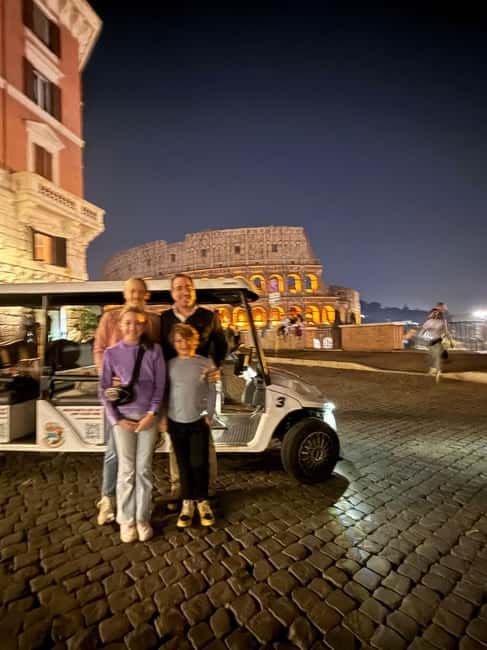 Rome by Night: 2 hours Golf Cart Tour with Aperitivo - Piazza Venezia and St Peter’s Dome Square: Best Views Across the Tiber