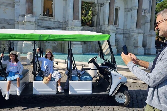 Rome by Night Private Golf Cart Tour-3 Hours - Circus Maximus, Piazza Venezia, and Trevi Fountain: the Rome postcard run