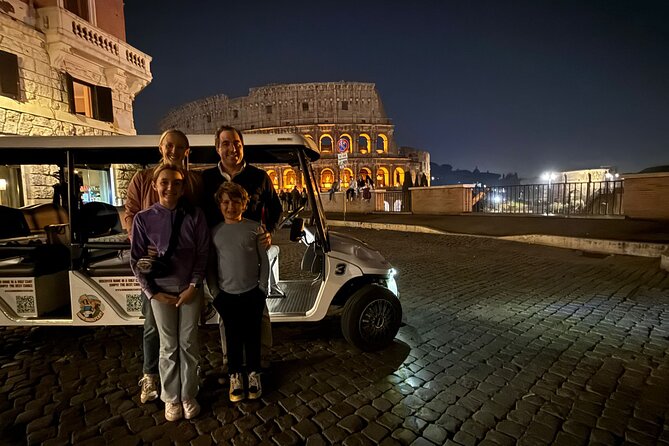 Rome by Night Private Golf Cart Tour-3 Hours - Villa Borghese Park and the Castel Sant’Angelo approach: shifting from stone to space