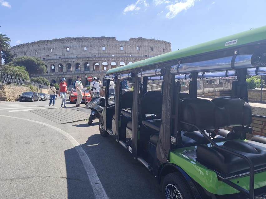 Rome: City Highlights Golf Cart Tour with Aperitivo - Mouth of Truth: A Photo Stop With a Punch of Story