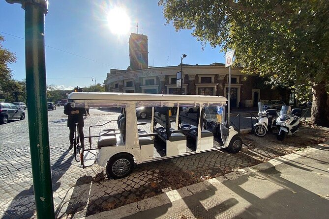 Rome Evening Golf Cart Tour w/ Pizza & Gelato Dinner Max 6 People - Quirky scenic passes: the Seven Hills and big landmark viewpoints