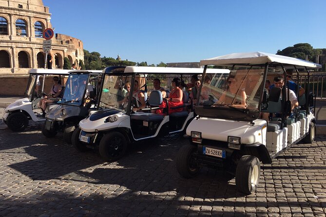 Rome Full Day Private Golf Cart Tour with Hotel Pickup 6 hours - Hotel pickup in Rome: less friction, more sightseeing