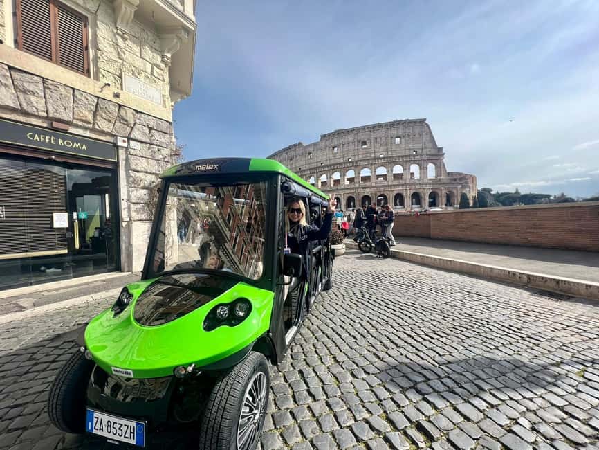 Rome: Golf Cart Tour with Artisanal Gelato Tasting - The cart ride basics: comfort, pace, and what you can control