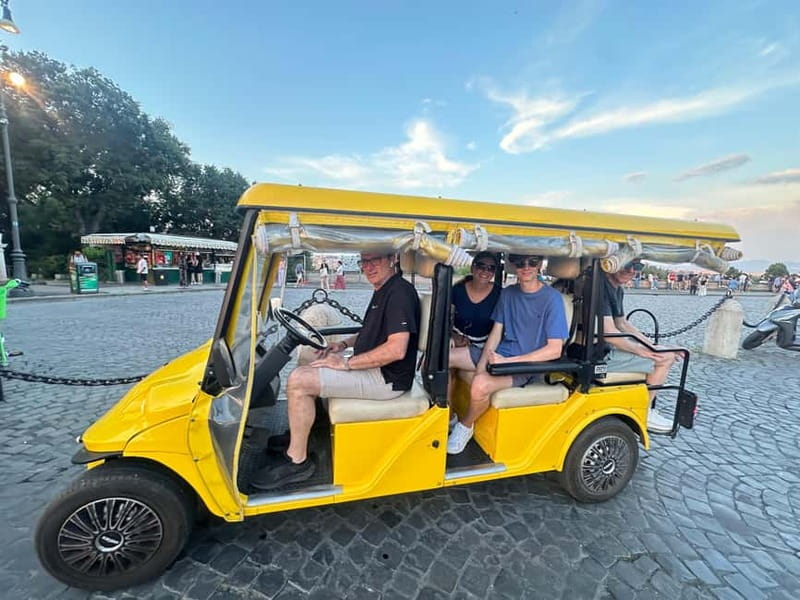 Rome: Golf Cart Tour with Professional Photoshoot - Orange Garden viewpoint stop: the calm break your photos will thank you for