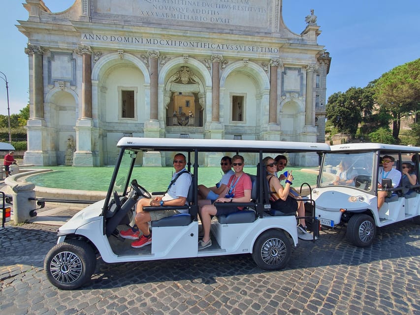 Rome: Highlights Golf Cart Tour with Pizza Snack & Gelato - Palatine Hill and Circus Maximus: Quick Looks, Big Context