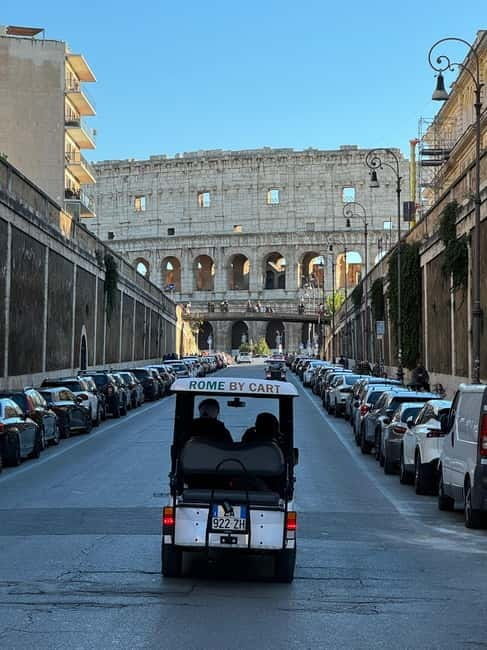 Rome in 3hours with Private Golf Cart tour and food tasting - The art-and-legend storytelling you actually care about