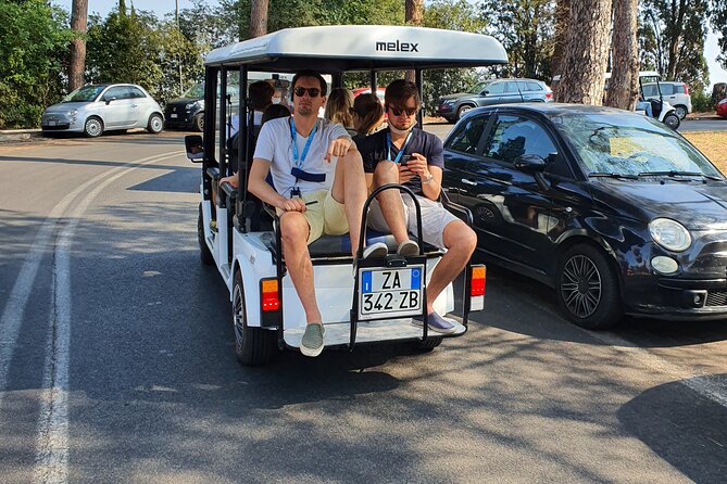 Rome in a Day golf cart tour for cruisers with Pizza & Gelato - Colosseum to Palatine: The Ancient Core, Without the Long Walk