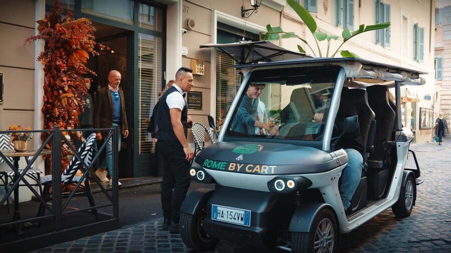 Rome in Comfort: 3-Hour Private Golf Cart Tour with Food Tasting - Piazza di Spagna to Piazza del Popolo: get your bearings fast