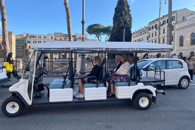ROME:PERSONALiSED PRIVATE GOLF CART TOUR - Fast-Track Rome Icons From a Private Golf Cart